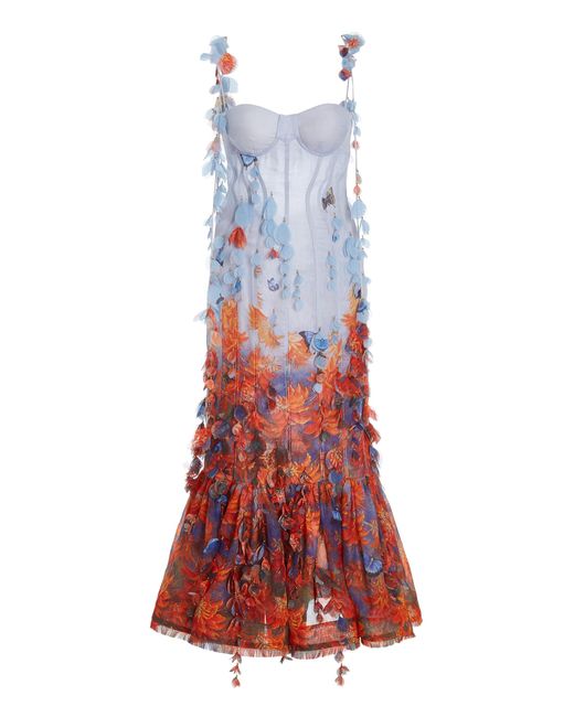 zimmermann silk petal twist dress Petals Linen & Silk Corset Gown (Women)