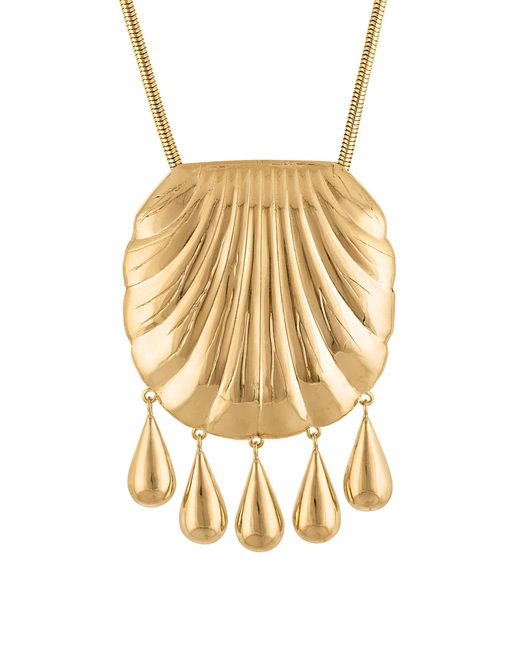 Juju Vera Metallic Petra Sterling Silver Shell Necklace