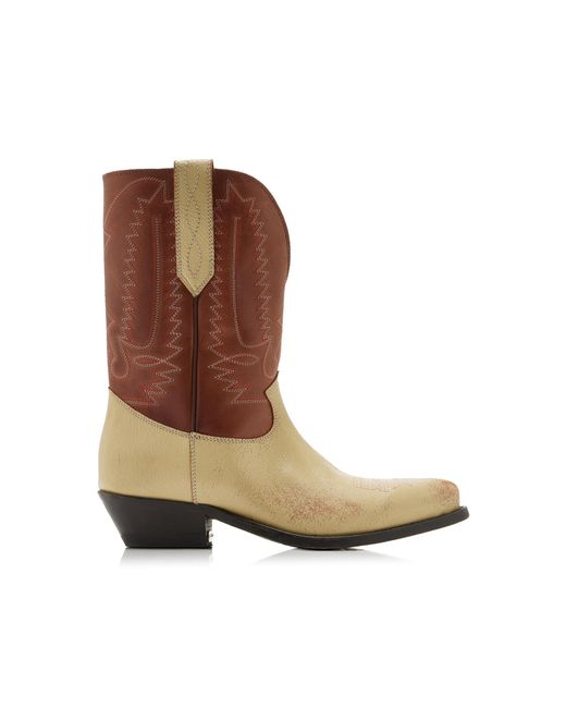 Golden Goose Deluxe Brand Brown Wish Star Low Leather Boots