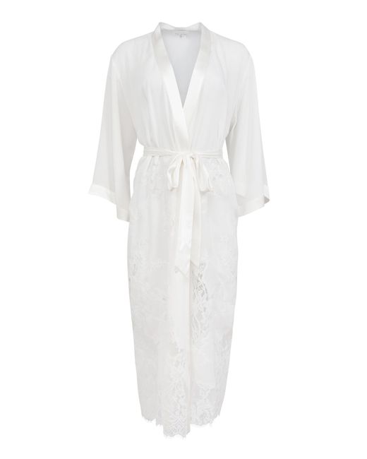 Fleur du Mal White Mia Lace Robe