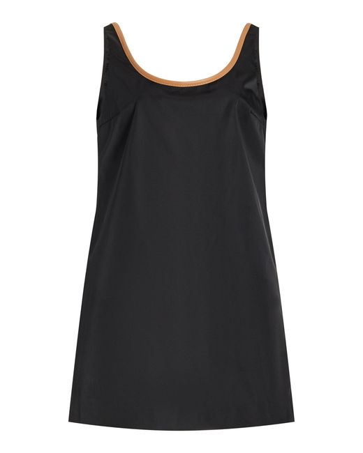 Prada Black Re-nylon Mini Dress