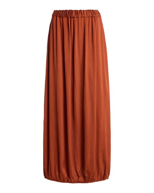 Bondi Born Orange Ardea Bubble Crepe Maxi Skirt