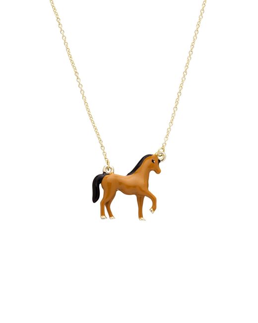 Aliita Metallic Caballo 9K Necklace