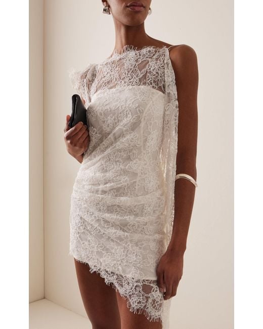 christopher esber floating lace cotton mini dress Christopher Esber