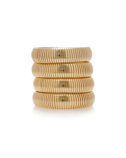 Ben Amun Exclusive Set of four Gold plated Bracelets in Metallic