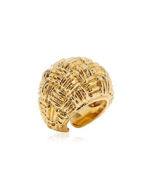 Paola Sighinolfi Metallic Ilsa 18K-Plated Ring