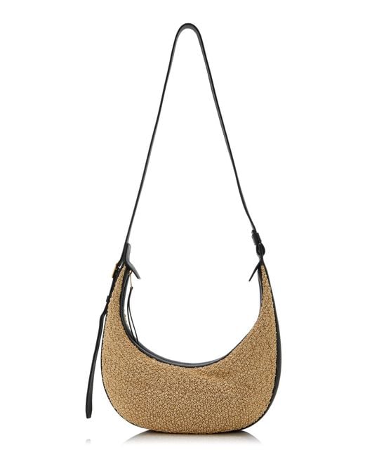 Khaite Metallic Augustina Small Raffia Crossbody Bag