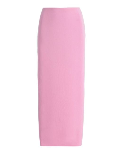 High Sport Pink Cassidy Wool Midi Skirt