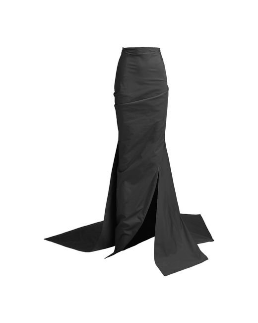 Maticevski Black Tenacity Draped Maxi Skirt