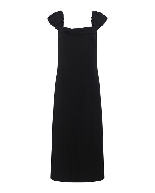Harris Tapper Black Robertson Tencel-Wool Maxi Dress