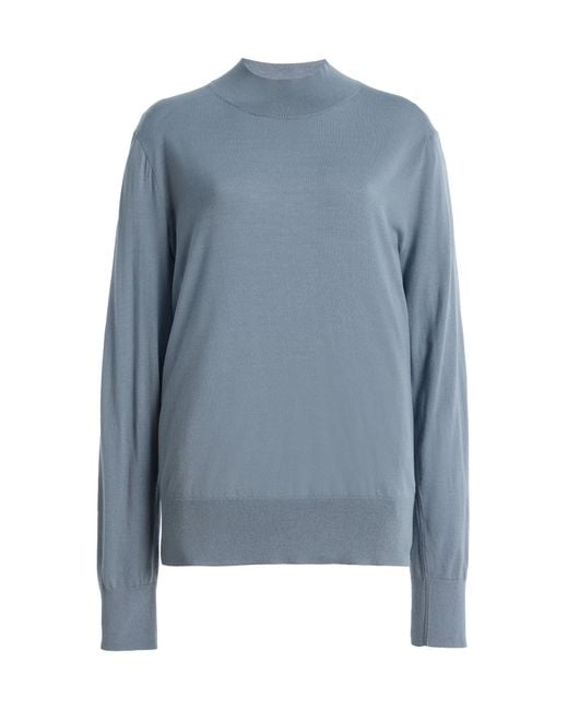 The Row Blue Nari Wool Top