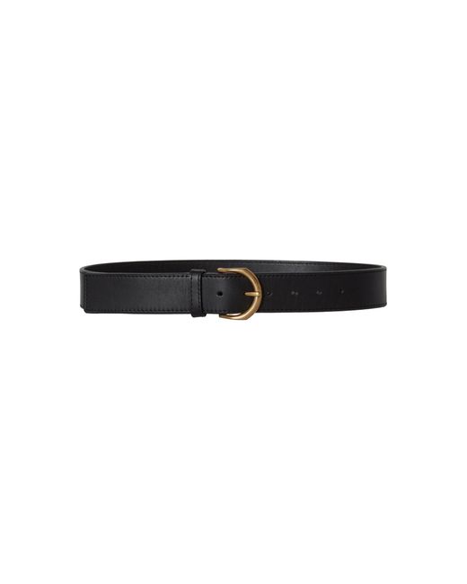 Janessa Leone Black Cato Leather Belt