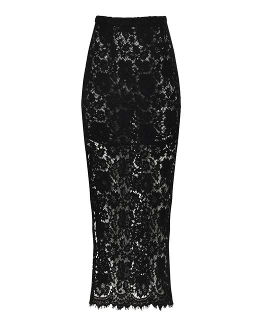 Francesca Miranda Black Siena Lace Skirt