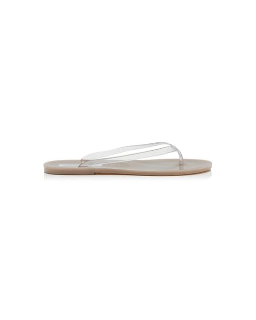 Christopher Esber White Jo Pvc Flip Flop Sandals