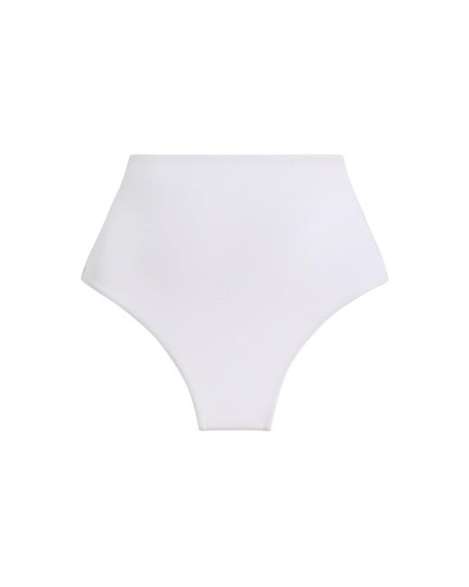 Max Mara White High-Rise Culotte Bikini Bottom