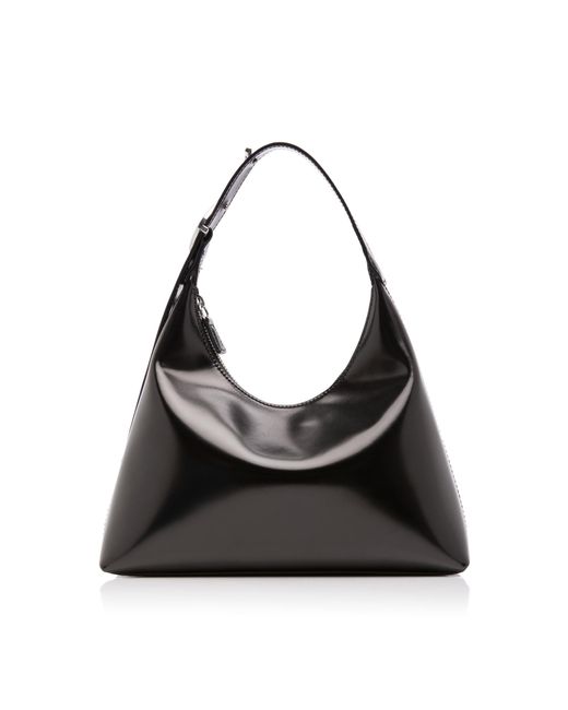 Staud Black Scotty Leather Shoulder Bag