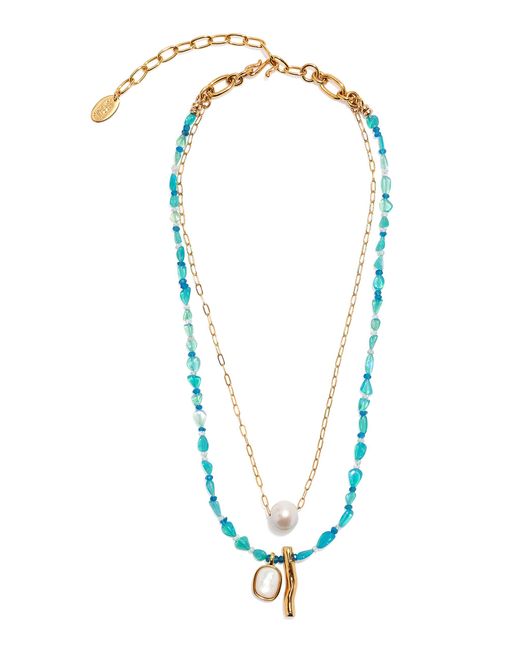 Lizzie Fortunato Blue Miyako Necklace