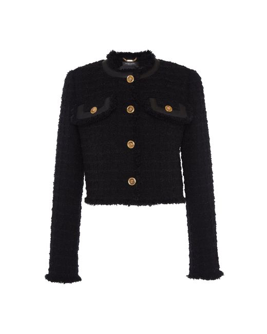 Versace Black Tweed Jacket