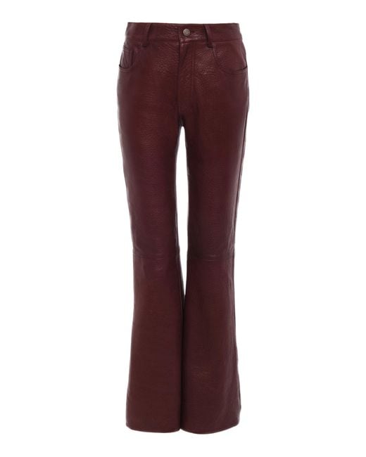 Chloé Leather Flared Pants