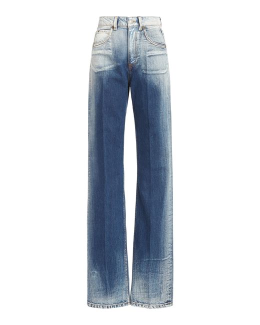 Victoria Beckham Blue Julia Ombre High-rise Jeans