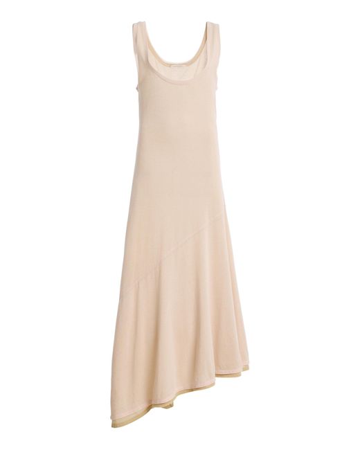 DIOTIMA White Promenade Cotton-Blend Midi Dress