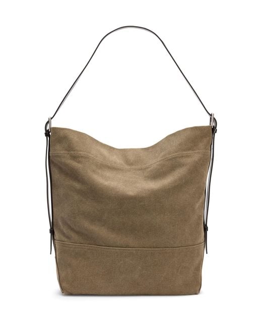 Lemaire Brown Belted Cotton Tote Bag