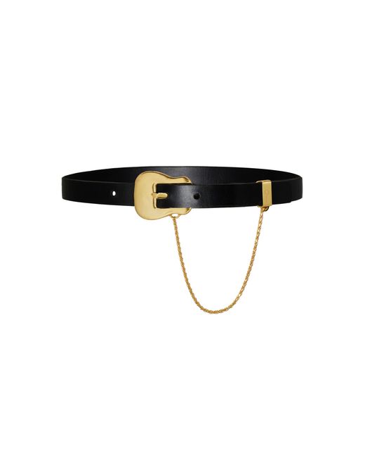 Johanna Ortiz Black Wild Grace Leather Belt