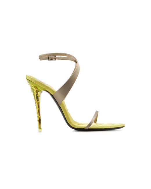 Saint Laurent Metallic Ivresse 110 Sandals