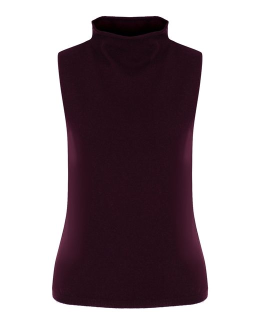 Zeynep Arcay Purple Wool-Cashmere Top