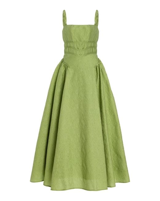 Rachel Gilbert Green Sophia Strap Dress