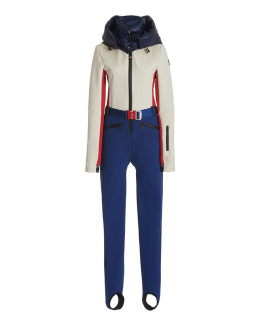 3 MONCLER GRENOBLE Blue All In One Down Ski Suit