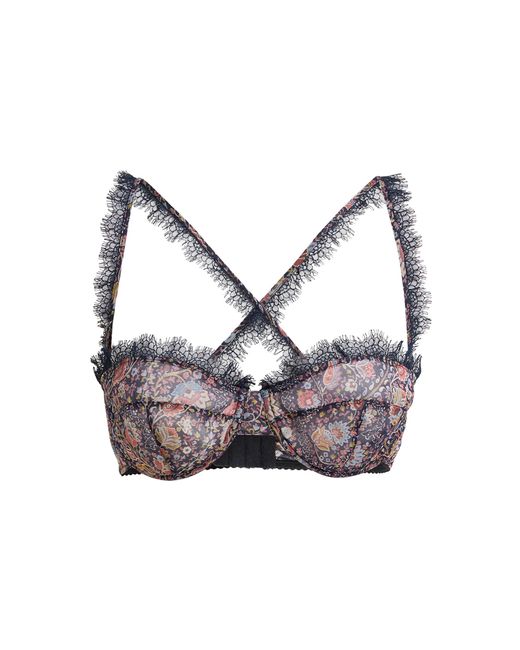 Etro Multicolor Patterened Silk Bra