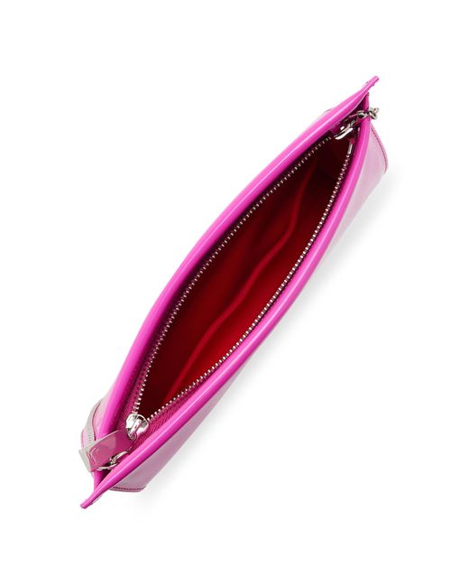 Christian Louboutin Pink Loubitwist Patent Leather Clutch