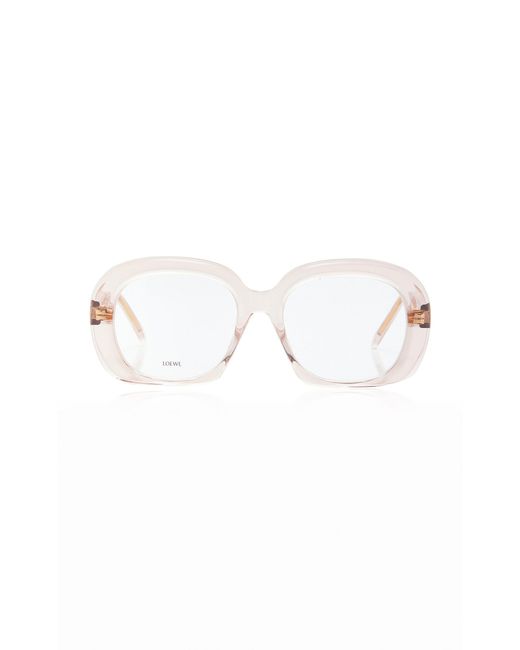Loewe Pink Curvy Square-frame Acetate Sunglasses