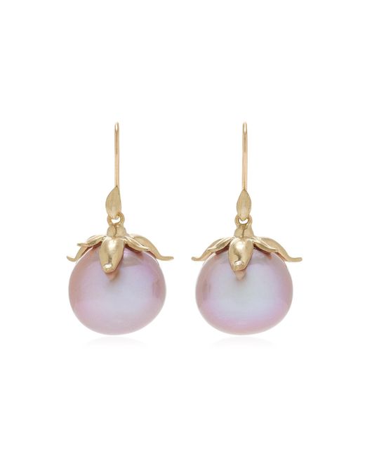 Annette Ferdinandsen Pink Pearl Bud 14K Pearl Earrings