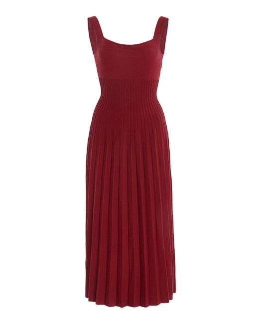 STAUD Ellison Dress in Red | Lyst