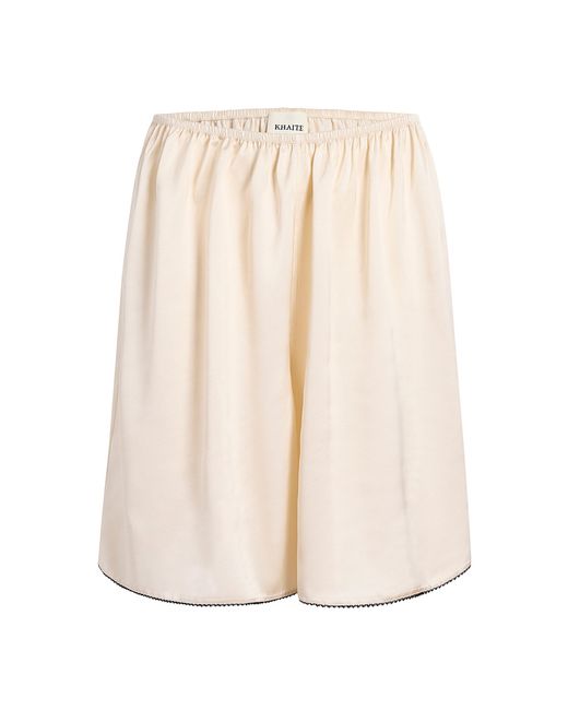 Khaite Natural Nilmette Knee-Length Shorts
