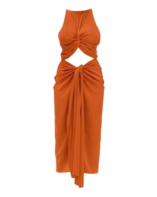 ANDREA IYAMAH Orange Reni Dress