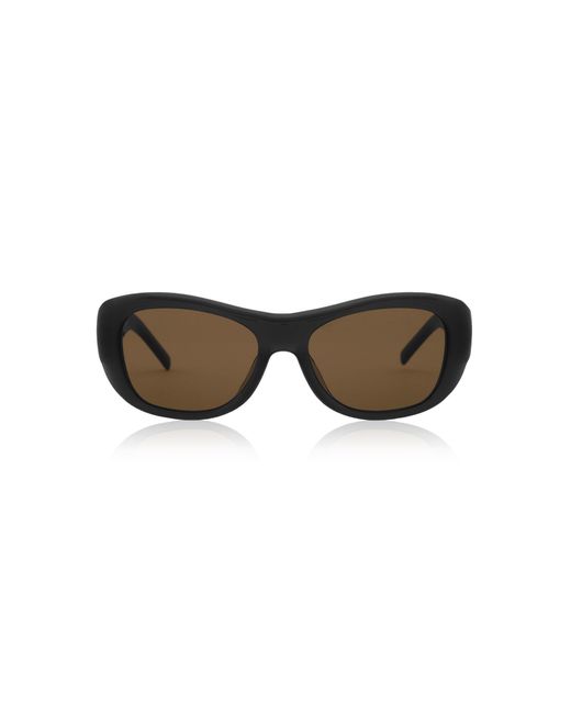 St. Agni Black 90S Square Sunglasses