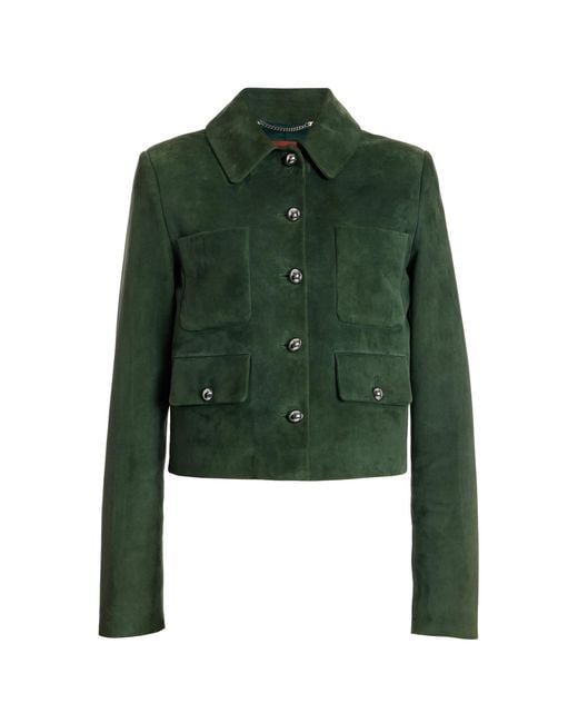 Altuzarra Green Astley Suede Jacket