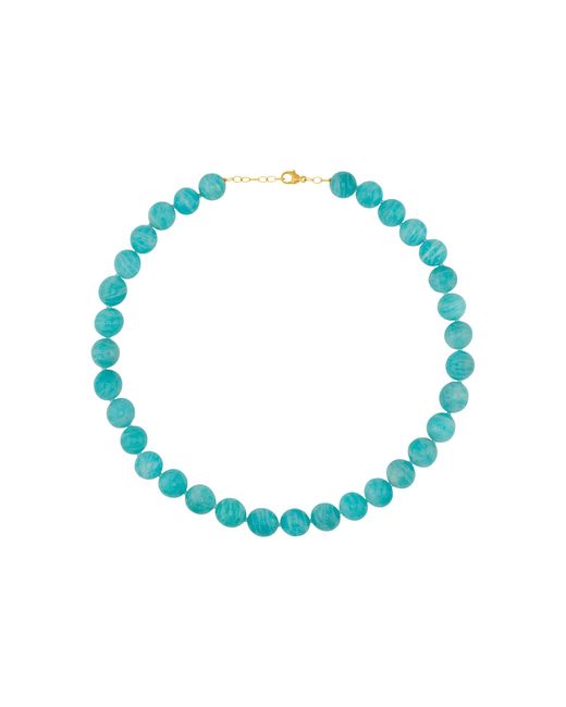 JIA JIA Blue Amazonite Crystal Sphere Necklace