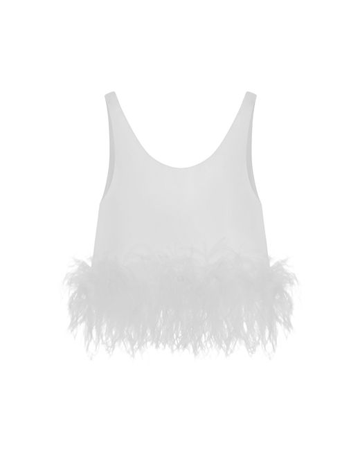 16Arlington White Pippin Feather Top