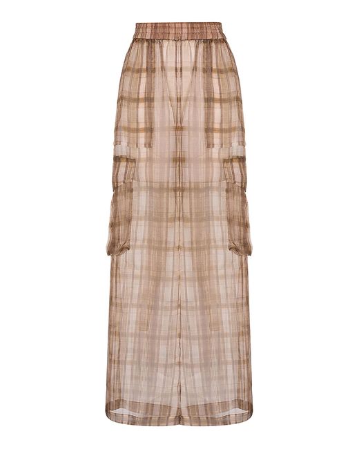 Zimmermann Natural Becoming Cargo Linen-Silk Pants