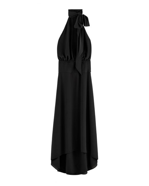 ARAKII Black Deep Back Ruffled Maxi Dress Exclusive