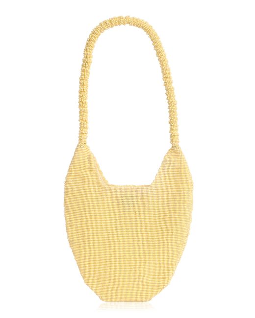 LIKE A BIRD Yellow Alva And Pollen Beaded Shoulder Bag