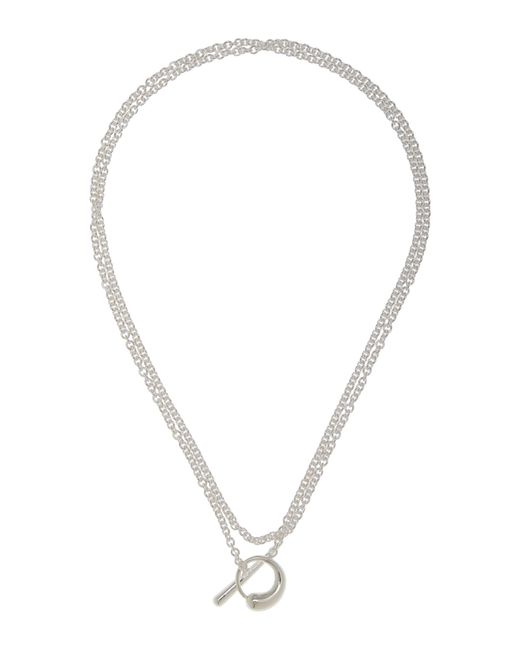 RAGBAG STUDIO Metallic Oculus Sterling Silver-plated Necklace And Waist Chain