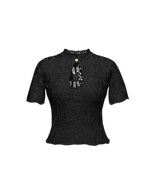 Lena Hoschek Black Choupette Cotton-Blend Knitted Top