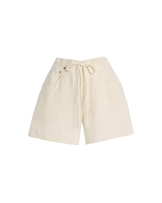 Citizens of Humanity Natural Brynn Linen Drawstring Shorts