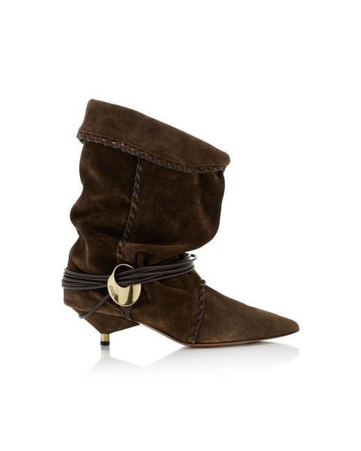Isabel Marant Brown Edrika Suede Boots