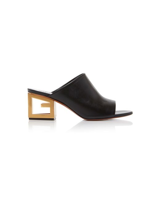 Givenchy Black Triangle Mules